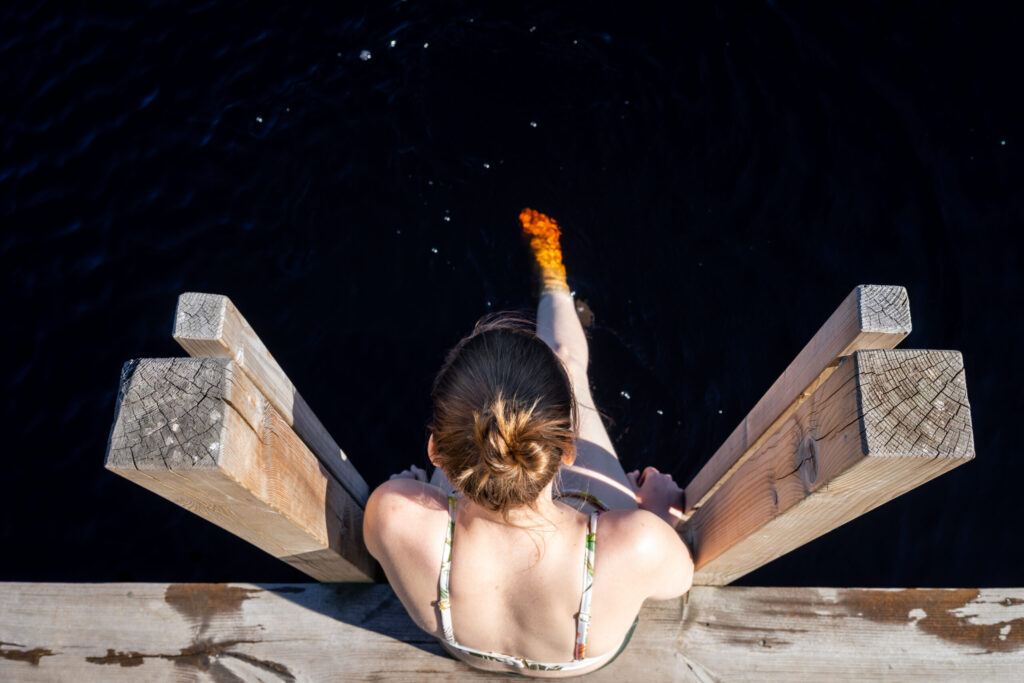 Bog lake by Martti Volt