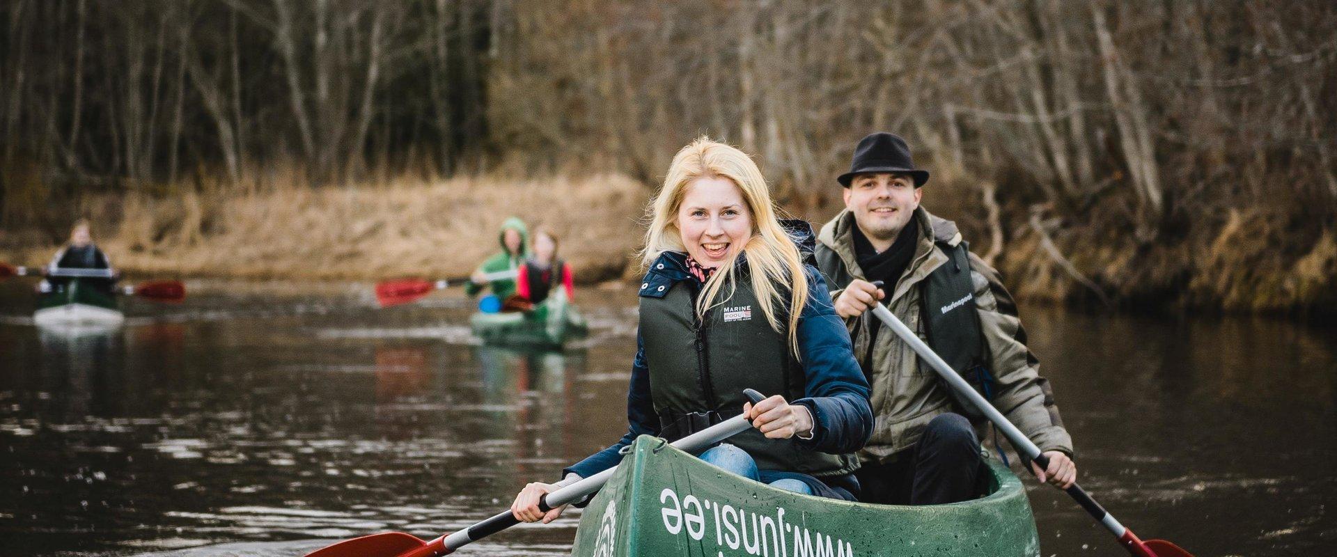Izbrauciens ar kano laivām Somā